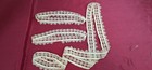 Antique Lot Handmade Tatting Cotton Salvaged Remnant Trim edging With Extras