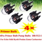 4 Packs Primer Bulb Pump Bulbs For Homelite Echo Stihl Poulan Craftsman Chainsaw