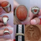 Sassanian Old Agate Stone King Roman Wonderful Ring