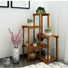 Well-arranged Wood Plant Stand Holder Flower Display Rack  Indoor Outdoor Corner