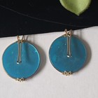 Vintage Blue Lucite Shoe Clips