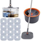Chabatree Mop And Bucket Set   spin Mop And Bucket Set With Mop Set With 12 Pads