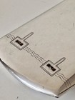 An Art Deco German  800 Silver   Ruby Cigarette Case C1930