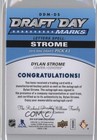 2016-17 Sp Game Used 18 35 Dylan Strome  ddm-ds Auto 2bd
