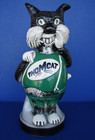 Rare Vintage 1970 s Thomcat Publishing Ceramic Advertising Figural Cat Coin Bank