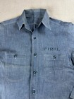 Original Us Navy Usn Chambray Work Shirt Wwii Korea Named Stencil Sz S m 40s 50s