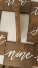 Wedding Reception Decor Rustic Wooden Table Number Signs - Numbers 1 Through 10