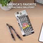 Zebra Pen Z-grip Retractable Ballpoint Pen  Medium Point  1 0mm  Black Ink - 5