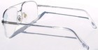 Nwt Vintage 90 s Square Metal Reading Glasses  3 25  silver 