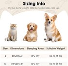 20in Calming Donut Cat Bed Washable Round Fluffy Pet Bed For Dogs Cats