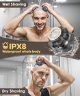 Head Shavers For Bald Men Magnetic Single Blade Electric Metallic Black