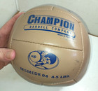 Vintage Champion Barbell Company Medicine Ball Msmedb 04 4-5 Lbs  Free Shipping