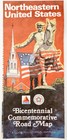 1976 Citgo Road Map Bicentennial Eastern Us American Revolution Vintage 9 Dwf10