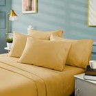 Full Size 6-piece 1800 Thread Count Bed Sheet Set Deep Pocket Gold Color