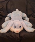 Dan Dee Collectors Choice Jumbo Easter Bunny Blue Floppy Plush Rabbit Large 24  