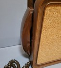 Vintage Western Electric Noteworthy Brown Rotary Dial Wall Mount Telephone Cork