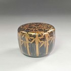 Murata Sokan Natsume Wajima Lacquer Tea Caddy Gold Makie Authentic Rare
