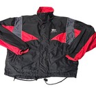 Vintage Frank Shorter Sports Gore-tex Jacket Mens L Black Red Vtg Windbreaker