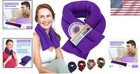 Microwavable Lavender Neck   Shoulder Wrap     Ergonomic Hot   Cold Therapy  26x5