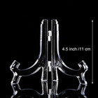 12 Pcs Acrylic Plate Stands Display  4 5 Inches  Clear