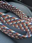 Nike Golf Stretch Woven Belt Men s M 34-36 Multicolor Red Blue Tan White Nwt