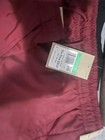 Jordan Men s Burgundy Solid Swim Shorts Size L Drawstring Elastic Waist