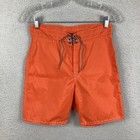 Vintage Birdwell Beach Britches Board Shorts Men 28 Orange Nylon Surf Usa