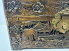 Vintage Chinese Handcarved Wood Camphor Box Storage Jewelry Trinkets