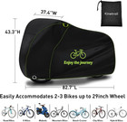 Bike Cover For 1 Bike Waterproof Outdoor  Ebike Cover Rain Sun Uv Dust Wind Proo