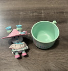 Vintage Tea Bunnies Pansy Parfait   Not Only Ice Cream Sundaes  Teacup Playset