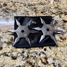 Kohga Ninja Star 6 Point Set Of 2  Comes With Case  Never Used 