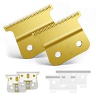 2 Pack Professional Barber-grade T-blade Replacement Compatible With Andis T-   