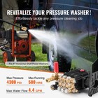Pressure Washer Pump 1  Shaft Horizontal Triplex Plunger 4300 Psi 4 4gpm