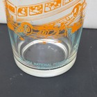 Superman In Action 1964 Jelly Tumbler Glass Blue orange  4-1 4  Mint 