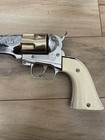 Vintage Hubley Colt 45 Cap Gun Chrome Faux Ivory Pistol Grips Toy Revolver
