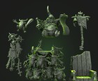 Herald On Palanquin Nurgle Epidemius Aos Resin Model