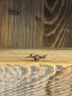 Vintage 1960s Navajo Roadrunner Sterling Silver Pin With Turquoise 32358