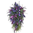Spring Summer Front Door Teardrop Wreath Artificial Floral Wreath For Home