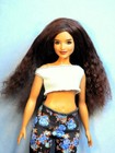 Barbie Doll Wig Size 4 Tibetan Lamb Mohair Ooak Custom  68 Very Dark Bronze