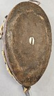 Vintage African Dan Style Wood Mask 8  Tribal Carving Liberia Hide Border Studs