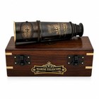 Vintage 15    Brass Maritime Telescope - Nautical Spyglass Pirate Scope With Woode