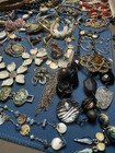 Antique Vintage Junk Drawer Jewelry Lot Estate Sale Find Lot G-11