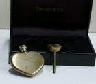 Tiffany   Co Sterling Silver Heart Shaped Perfume Bottle In Original Box