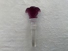 Rosenthal Versace Crystal Medusa Head Wine Bottle Stopper Purple Amethyst New 