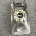 Grand Wall Phone Vintage Retro Wall Mounted Telephone Corded Button Silver