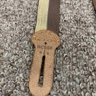 Vintage Hickok Mens Suspenders Brown Beige Striped Gold Hardware Usa Made Braces
