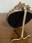 Vintage Elias Fine Pewter Heart Photo Frame 1986 Floral Butterfly Usa 5    Tall