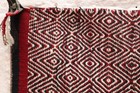 Atq Navajo Rug Textile Native American Indian 26x20 Twill Daimond Weaving Vtg
