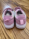 Gerber Pink Multicolor Mesh Baby Sneakers Hook   Loop Strap Size 6