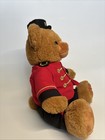 Fao Schwarz Christmas Teddy Bear Soldier  Doorman Plush Red Uniform 12   